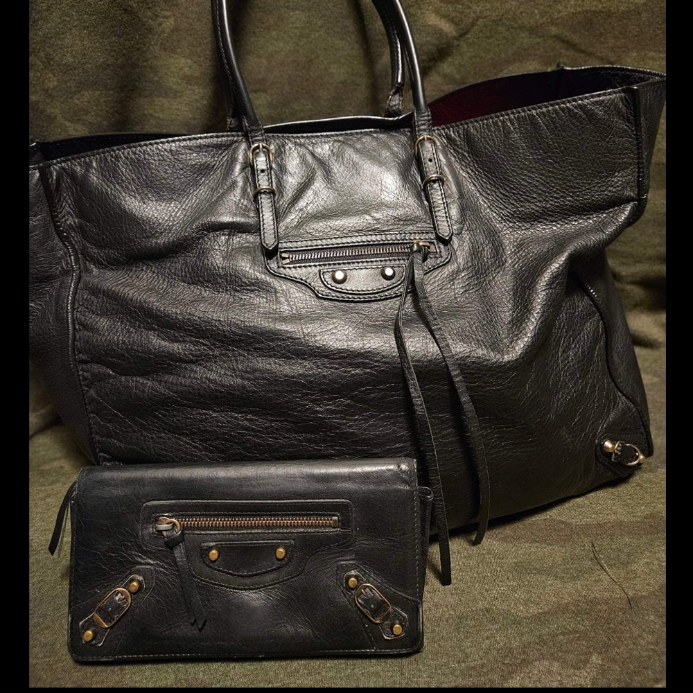 Balenciaga Tote and Wallet
